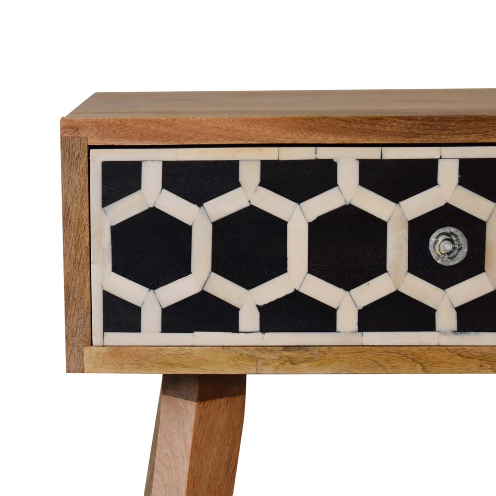 Aluna Bone Inlay Tapered Nightstand