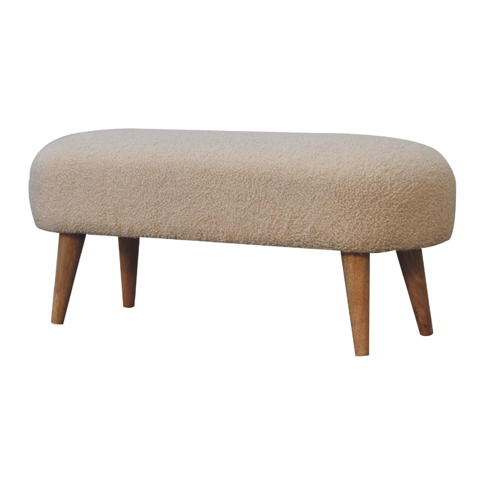 Aluna Boucle Hallway Bench