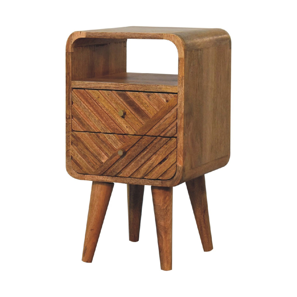 Aluna Mini Lille Curved Nightstand