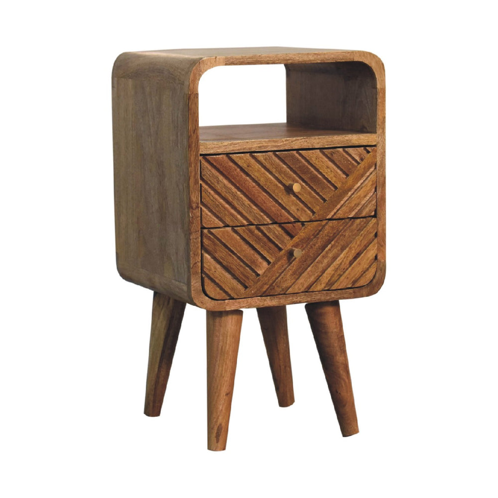Aluna Mini Lille Curved Nightstand