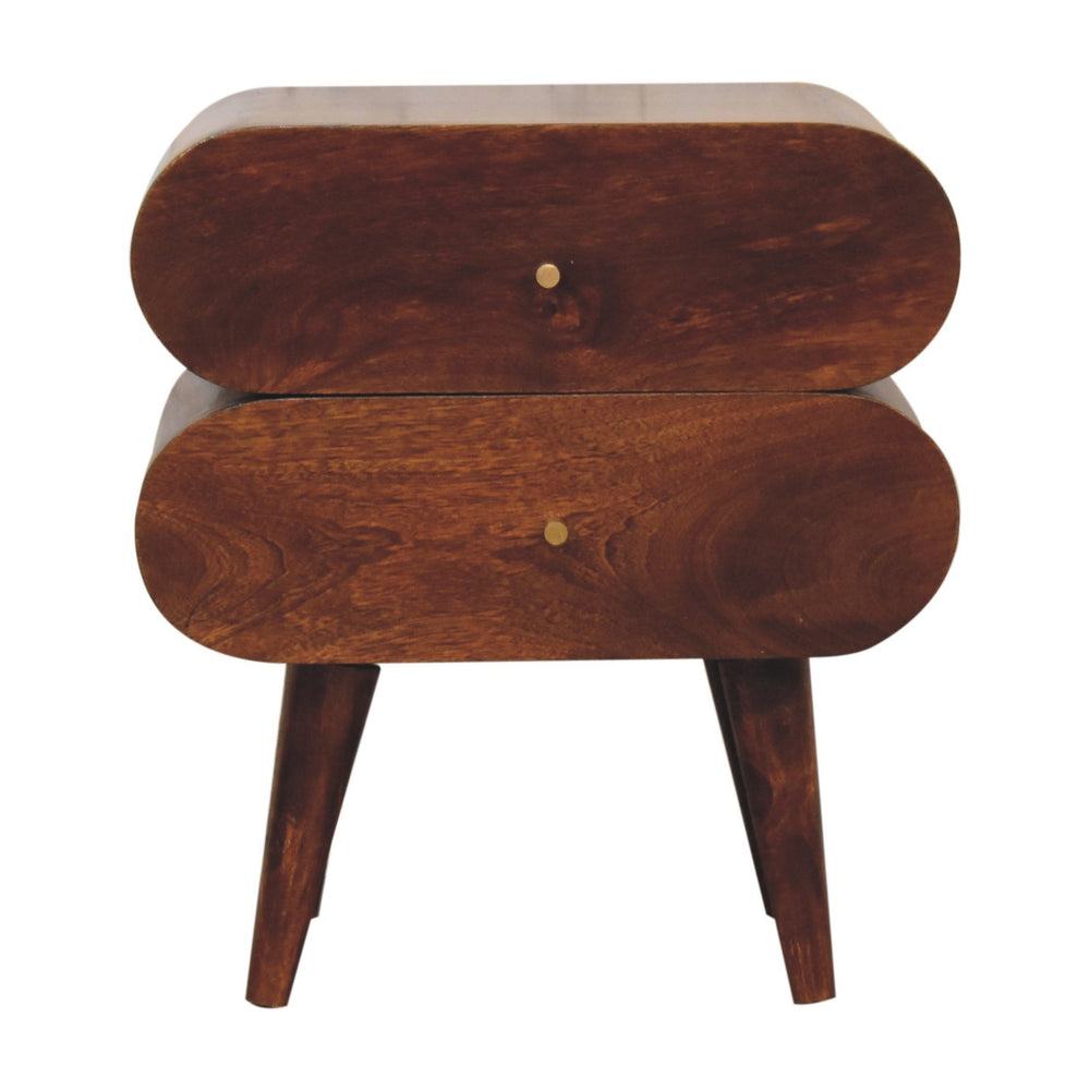 Aluna Bubble Chestnut Nightstand