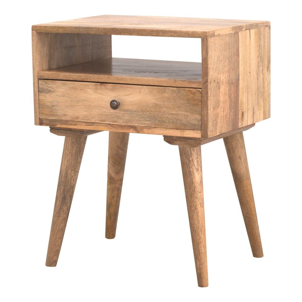 Aluna Modern Nightstand with Open Slot