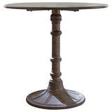 Oswego Round 30-inch Bistro Dining Table Bronze | Full | Brown | Bronze | 100063