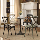 Oswego Round 30-inch Bistro Dining Table Bronze | Full | Brown | Bronze | 100063