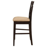 Gabriel Lattice Back Counter Chair Cappuccino (Set of 2) | Brown | Cappuccino | 100209