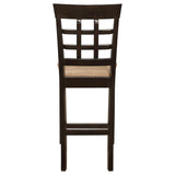 Gabriel Lattice Back Counter Chair Cappuccino (Set of 2) | Brown | Cappuccino | 100209