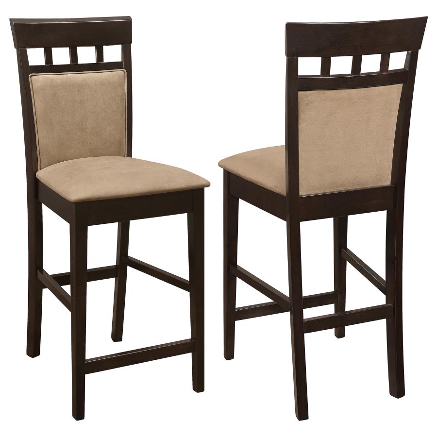 Gabriel Closed Back Counter Chair Cappuccino (Set of 2) | Full | Brown | Cappuccino | 100219