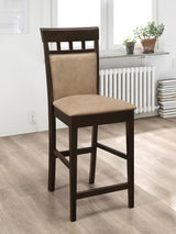 Gabriel Closed Back Counter Chair Cappuccino (Set of 2) | Full | Brown | Cappuccino | 100219