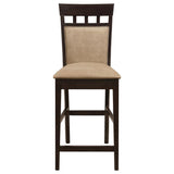 Gabriel Closed Back Counter Chair Cappuccino (Set of 2) | Full | Brown | Cappuccino | 100219