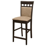 Gabriel Closed Back Counter Chair Cappuccino (Set of 2) | Full | Brown | Cappuccino | 100219