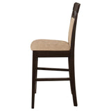 Gabriel Closed Back Counter Chair Cappuccino (Set of 2) | Full | Brown | Cappuccino | 100219