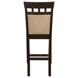 Gabriel Closed Back Counter Chair Cappuccino (Set of 2) | Full | Brown | Cappuccino | 100219