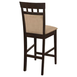 Gabriel Closed Back Counter Chair Cappuccino (Set of 2) | Full | Brown | Cappuccino | 100219