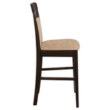 Gabriel Closed Back Counter Chair Cappuccino (Set of 2) | Full | Brown | Cappuccino | 100219