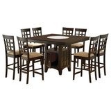 Gabriel 9-piece Square Counter Height Dining Set Cappuccino | Brown | Cappuccino | 100438-S9