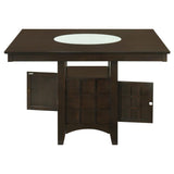 Gabriel 52-inch Counter Height Dining Table Cappuccino | King | Brown | Cappuccino | 100438