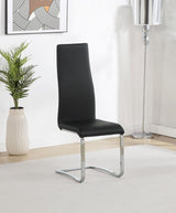 Montclair Upholstered Dining Side Chair Black (Set of 4) | Black | 100515BLK