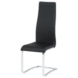 Montclair Upholstered Dining Side Chair Black (Set of 4) | Black | 100515BLK