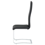 Montclair Upholstered Dining Side Chair Black (Set of 4) | Black | 100515BLK