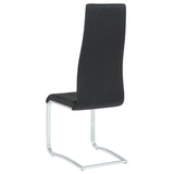 Montclair Upholstered Dining Side Chair Black (Set of 4) | Black | 100515BLK