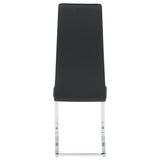 Montclair Upholstered Dining Side Chair Black (Set of 4) | Black | 100515BLK