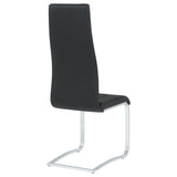 Montclair Upholstered Dining Side Chair Black (Set of 4) | Black | 100515BLK