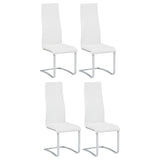 Montclair Upholstered Dining Side Chair White (Set of 4) | White | 100515WHT