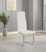 Montclair Upholstered Dining Side Chair White (Set of 4) | White | 100515WHT