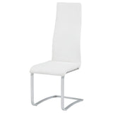 Montclair Upholstered Dining Side Chair White (Set of 4) | White | 100515WHT