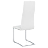 Montclair Upholstered Dining Side Chair White (Set of 4) | White | 100515WHT