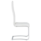 Montclair Upholstered Dining Side Chair White (Set of 4) | White | 100515WHT
