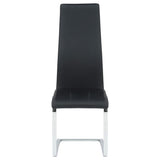 Montclair Upholstered Dining Side Chair Black (Set of 4) | Black | 100515BLK