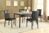 Garza Upholstered Dining Side Chair Dark Brown (Set of 2) | Brown | Dark Brown | 100612
