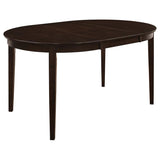 Gabriel 5-piece Extension Leaf Dining Table Set Cappuccino | Brown | Cappuccino | 100770-S5