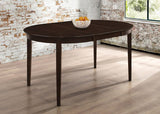 Gabriel Oval 60-inch Extension Leaf Dining Table Cappuccino | Full | Brown | Cappuccino | 100770