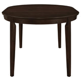 Gabriel Oval 60-inch Extension Leaf Dining Table Cappuccino | Full | Brown | Cappuccino | 100770