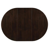 Gabriel Oval 60-inch Extension Leaf Dining Table Cappuccino | Full | Brown | Cappuccino | 100770