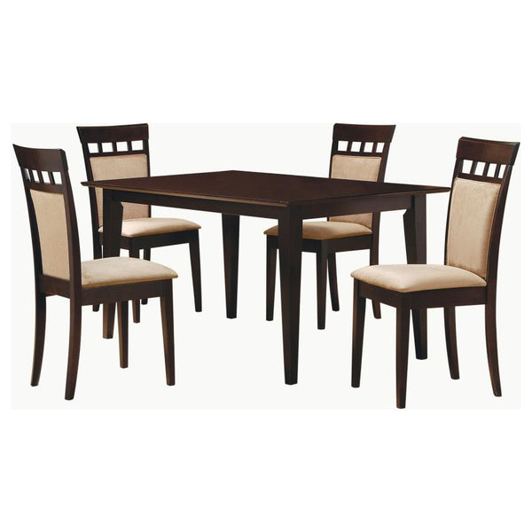 Gabriel 5-piece Rectangular 59-inch Dining Set Cappuccino