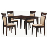 Gabriel 5-piece Rectangular 59-inch Dining Set Cappuccino | Brown | Cappuccino | 100771-S5A