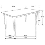 Gabriel 5-piece Rectangular 59-inch Dining Set Cappuccino | Brown | Cappuccino | 100771-S5