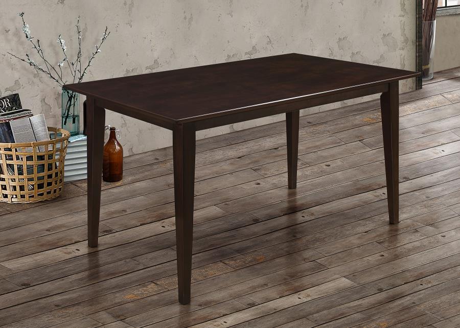 Gabriel Rectangular 59-inch Wood Dining Table Cappuccino | King | Brown | Cappuccino | 100771