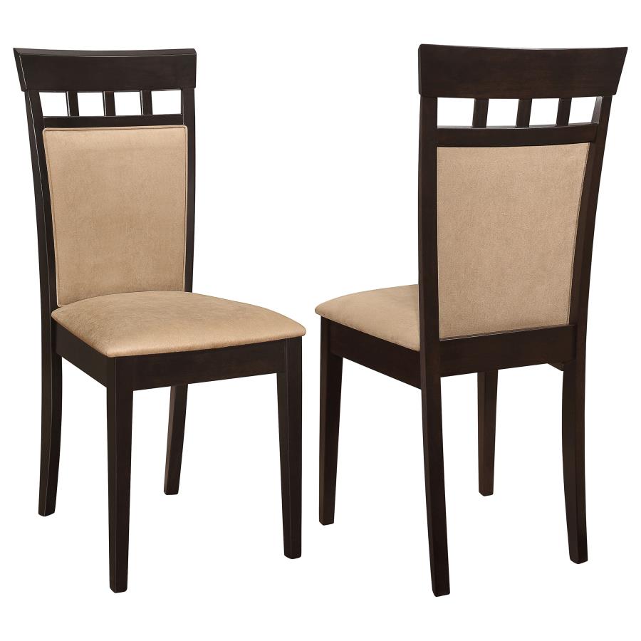 Gabriel Closed Back Dining Side Chair Cappuccino (Set of 2) | Brown | Cappuccino | 100773