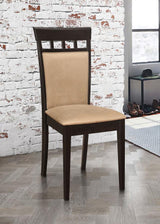 Gabriel Closed Back Dining Side Chair Cappuccino (Set of 2) | Brown | Cappuccino | 100773