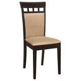 Gabriel Closed Back Dining Side Chair Cappuccino (Set of 2) | Brown | Cappuccino | 100773