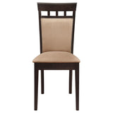 Gabriel Closed Back Dining Side Chair Cappuccino (Set of 2) | Brown | Cappuccino | 100773