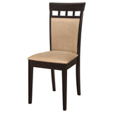Gabriel Closed Back Dining Side Chair Cappuccino (Set of 2) | Brown | Cappuccino | 100773