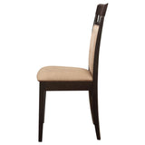 Gabriel Closed Back Dining Side Chair Cappuccino (Set of 2) | Brown | Cappuccino | 100773