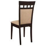Gabriel Closed Back Dining Side Chair Cappuccino (Set of 2) | Brown | Cappuccino | 100773