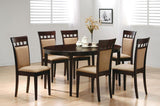 Gabriel Closed Back Dining Side Chair Cappuccino (Set of 2) | Brown | Cappuccino | 100773