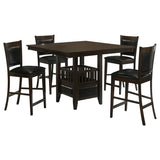 Jaden 5-piece Square Counter Height Dining Set Espresso | Brown | Espresso | 100958-S5